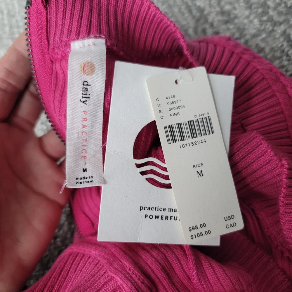 Daily Practice NWT Buzzer Beater Sleeveless Mini Dress Size Medium Magenta Pink - Picture 11 of 11